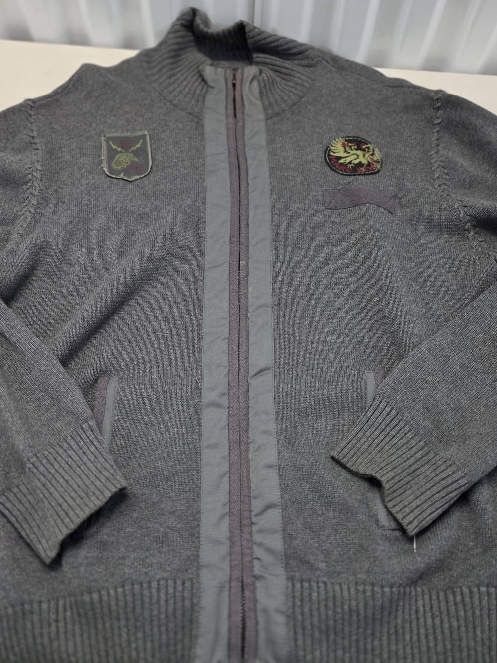 Marc Ecko Cut & Sew Full Zip Sweater Men's Size 3XL